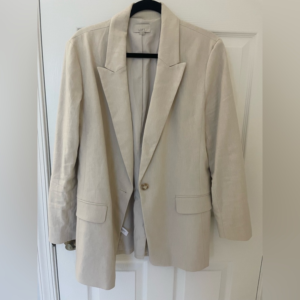 Loft Linen Women's Beige Blazer